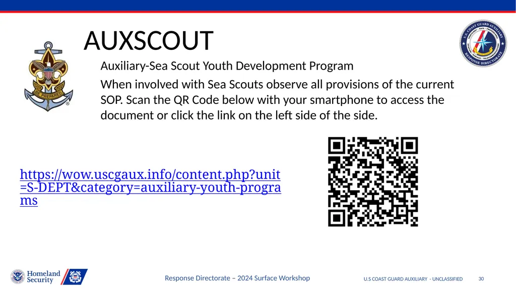 Disclaimer U.S COAST GUARD AUXILIARY - - slide 30 of 33