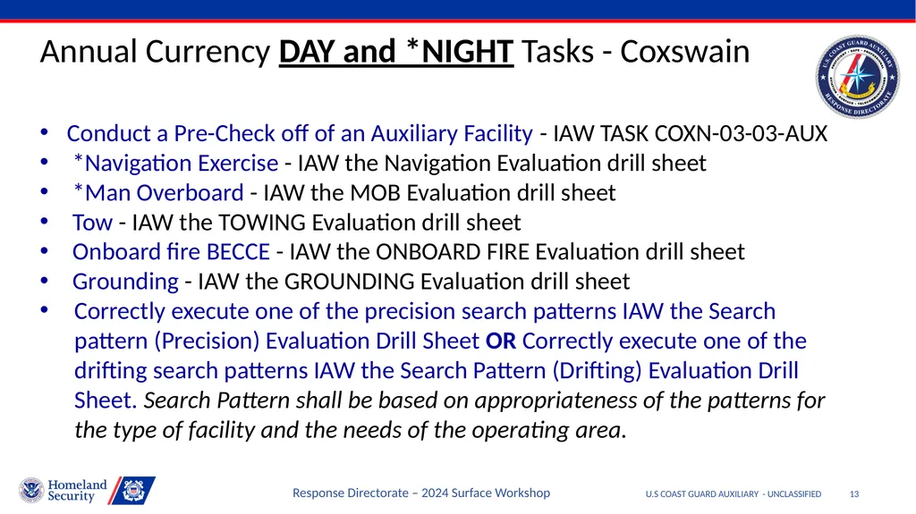 Disclaimer U.S COAST GUARD AUXILIARY - - slide 13 of 33