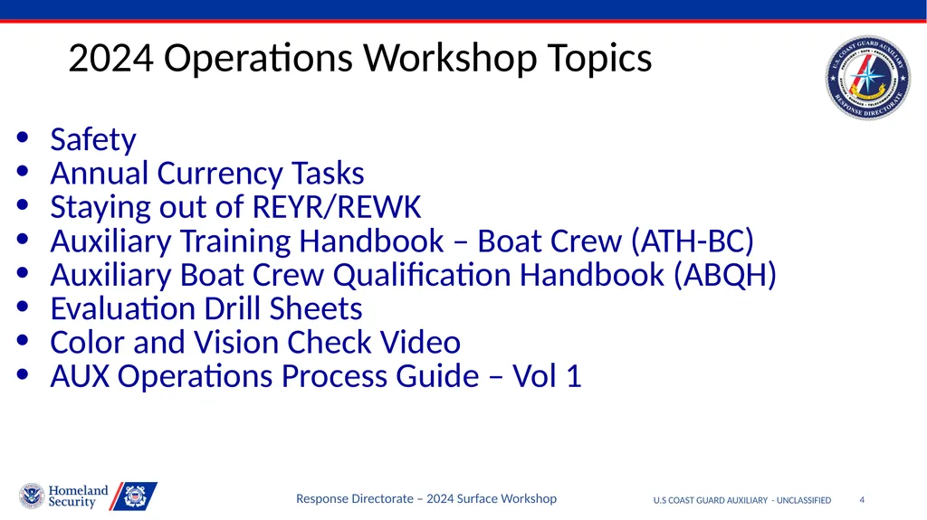 Disclaimer U.S COAST GUARD AUXILIARY - - slide 4 of 33