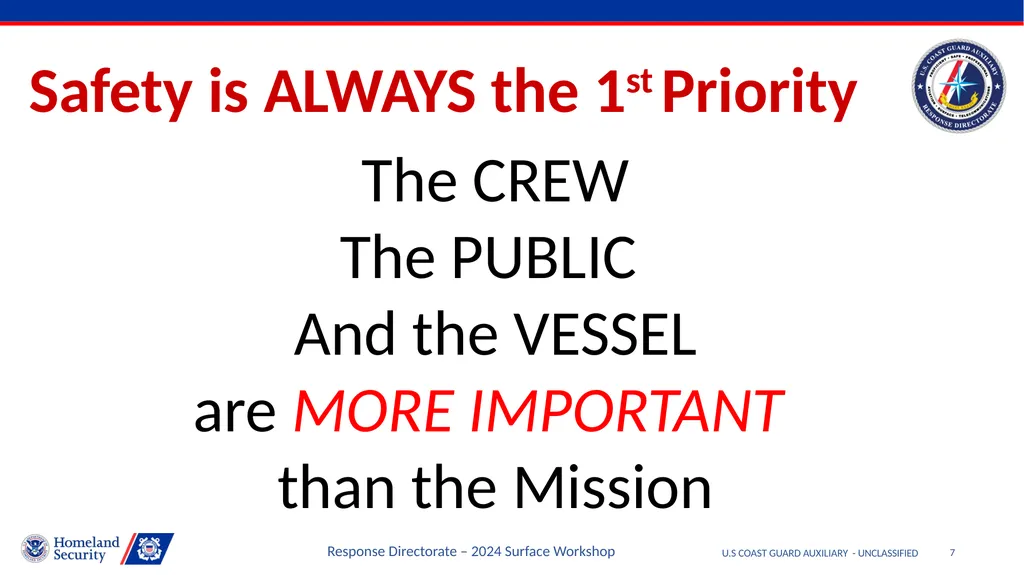 Disclaimer U.S COAST GUARD AUXILIARY - - slide 7 of 33