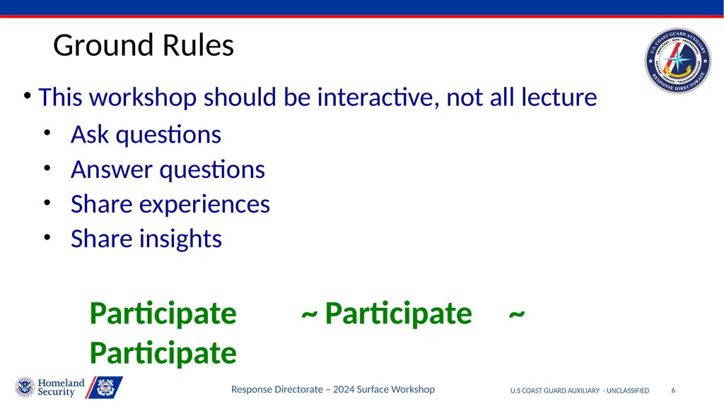 Disclaimer U.S COAST GUARD AUXILIARY - - slide 6 of 33