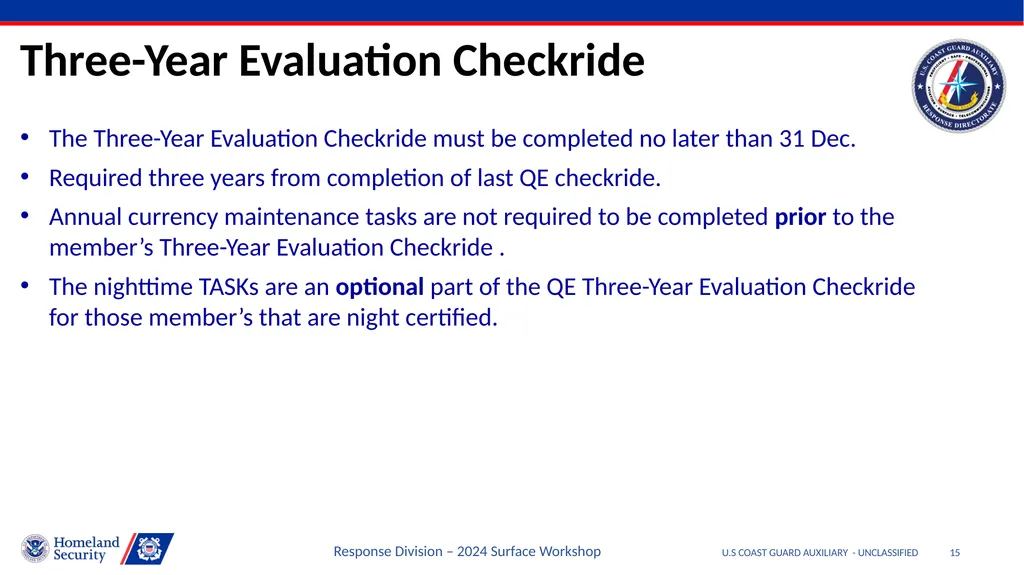 Disclaimer U.S COAST GUARD AUXILIARY - - slide 15 of 33