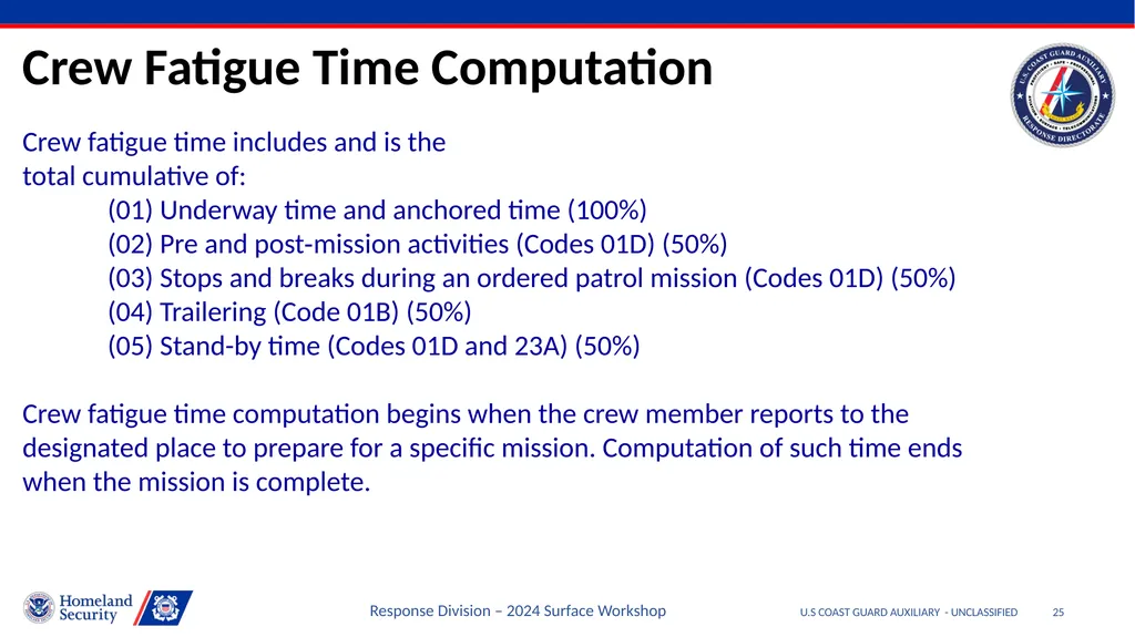 Disclaimer U.S COAST GUARD AUXILIARY - - slide 25 of 33
