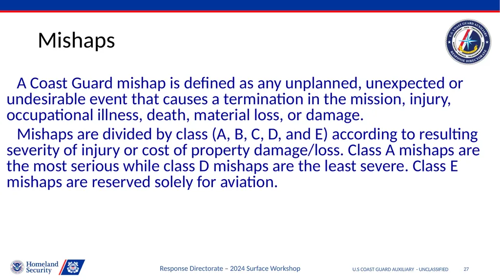 Disclaimer U.S COAST GUARD AUXILIARY - - slide 27 of 33