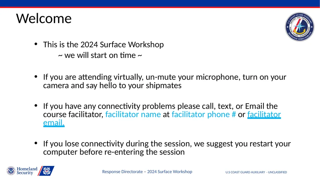 Disclaimer U.S COAST GUARD AUXILIARY - - slide 2 of 33
