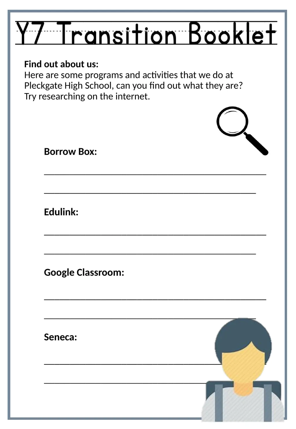Primary Secondary Pleckgate High School Name: Form - slide 23 of 30