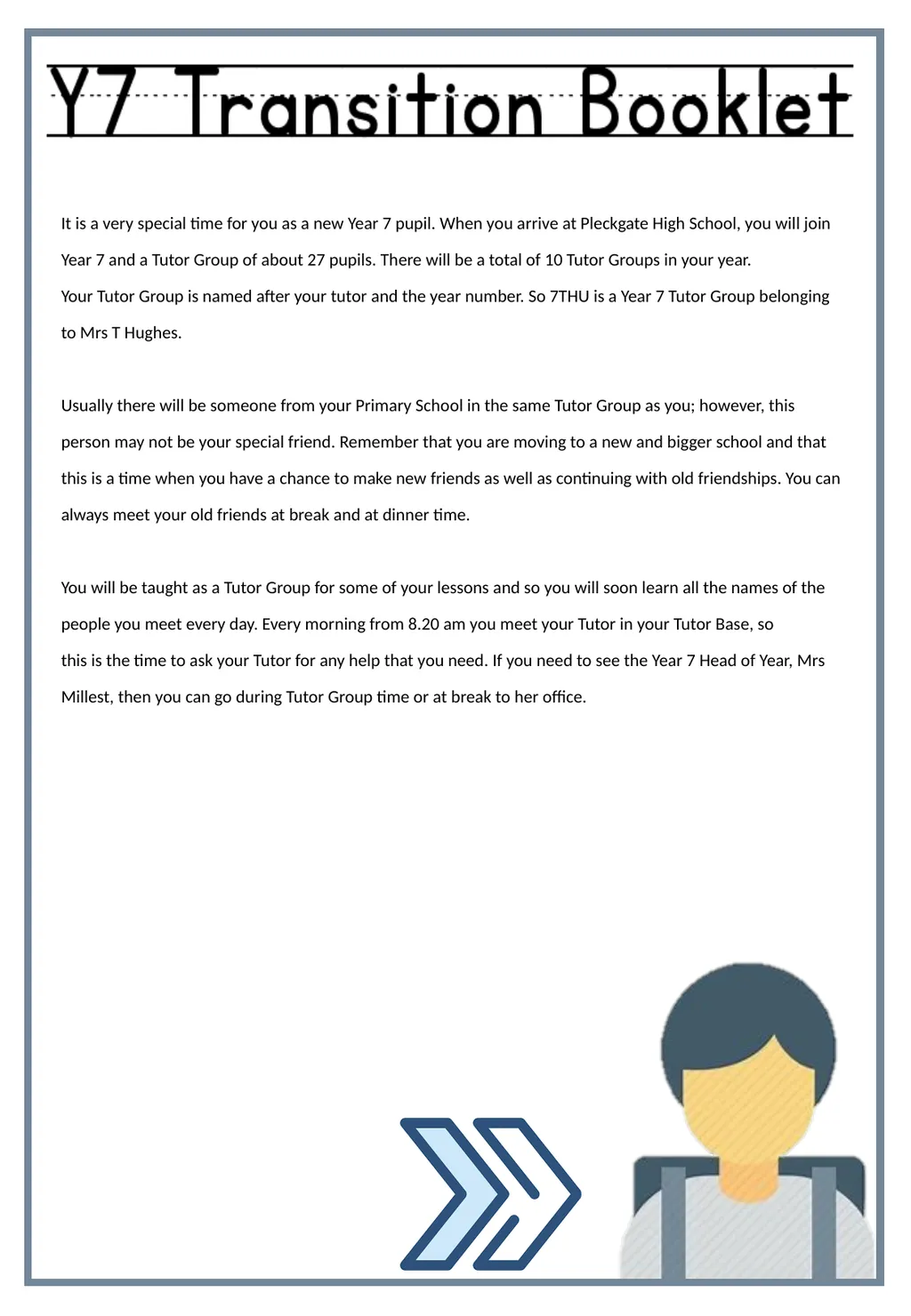 Primary Secondary Pleckgate High School Name: Form - slide 3 of 30