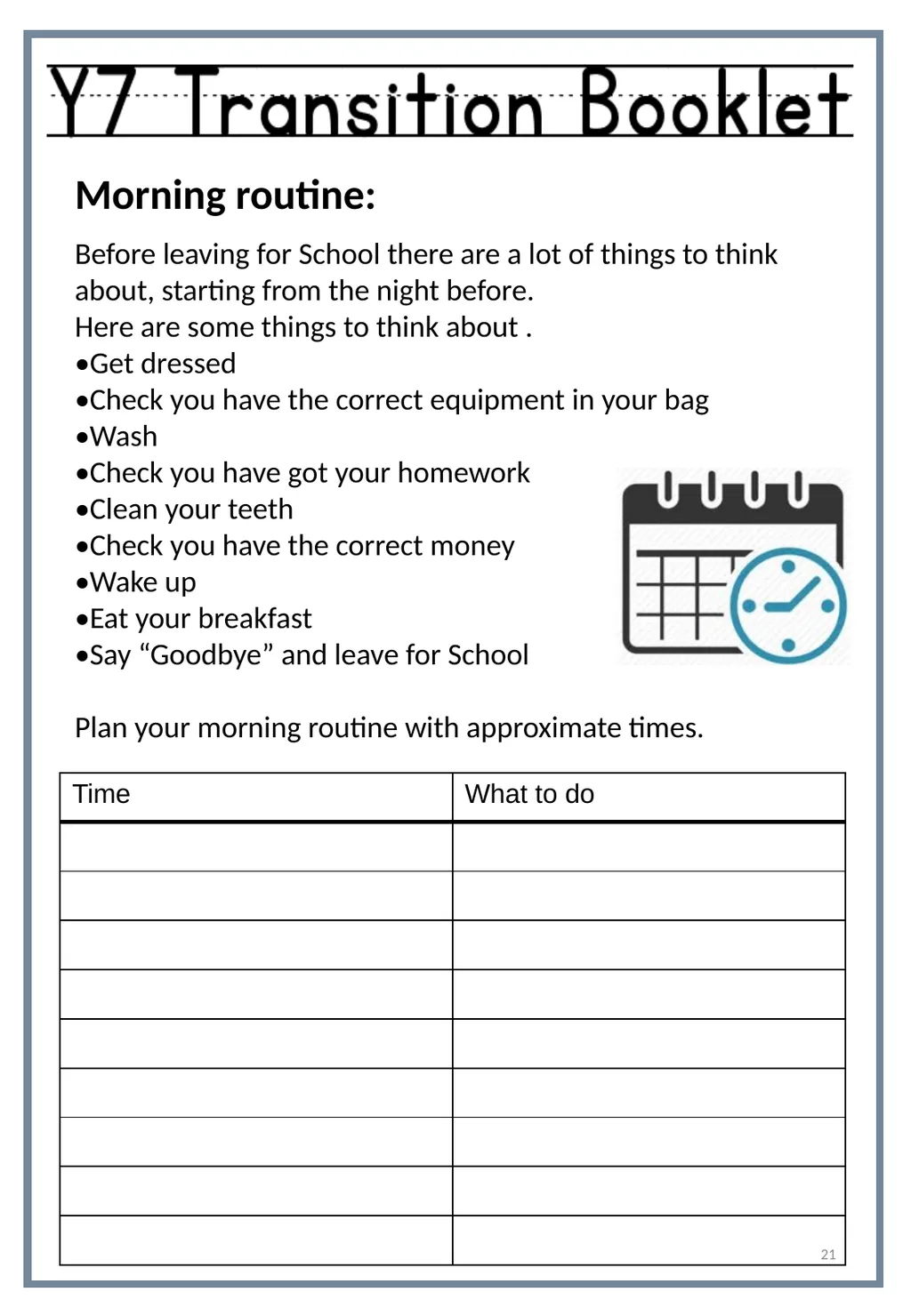 Primary Secondary Pleckgate High School Name: Form - slide 21 of 30