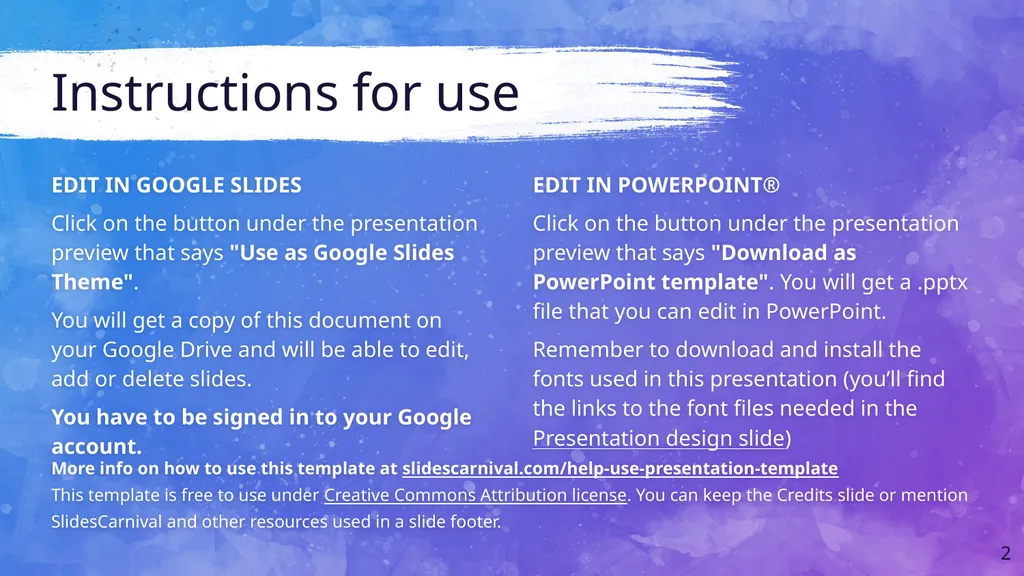 This is Your Presentation Title Instructions for - slide 2 of 39