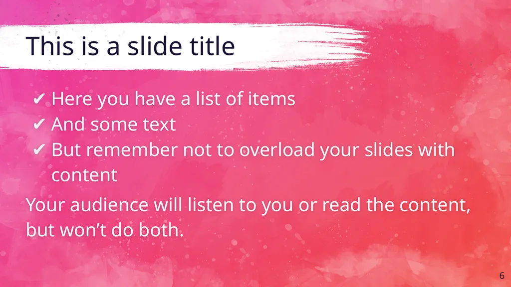 This is Your Presentation Title Instructions for - slide 6 of 39