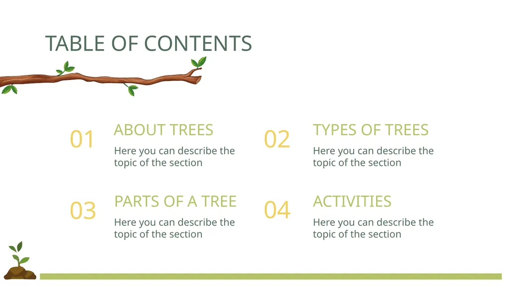 TREES Free Template Here is where your - slide 4 of 50