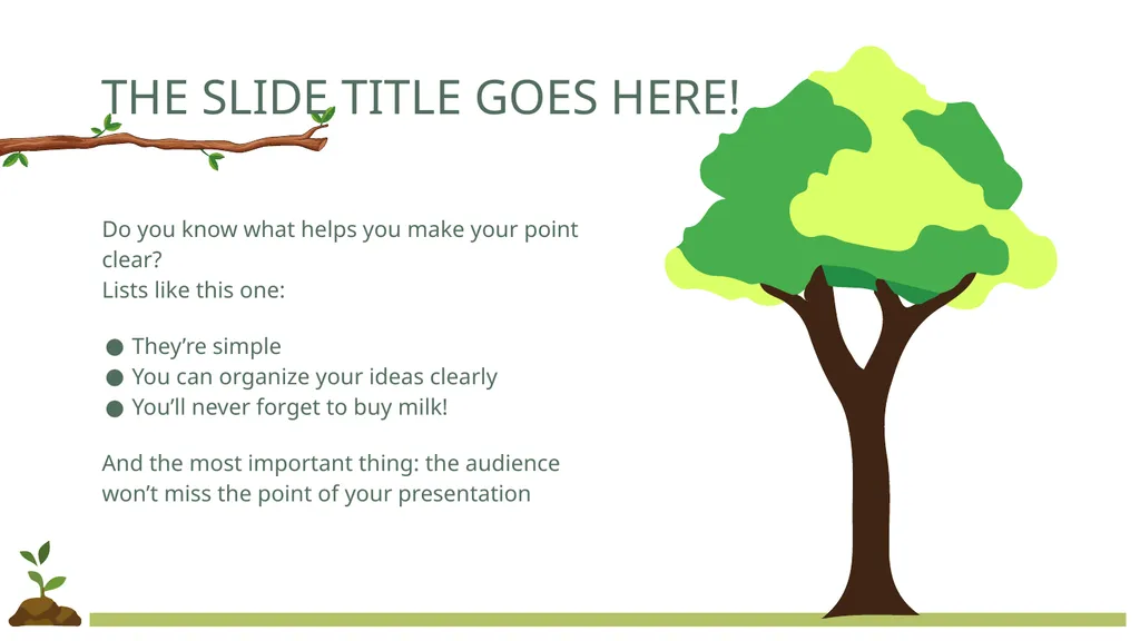 TREES Free Template Here is where your - slide 11 of 50
