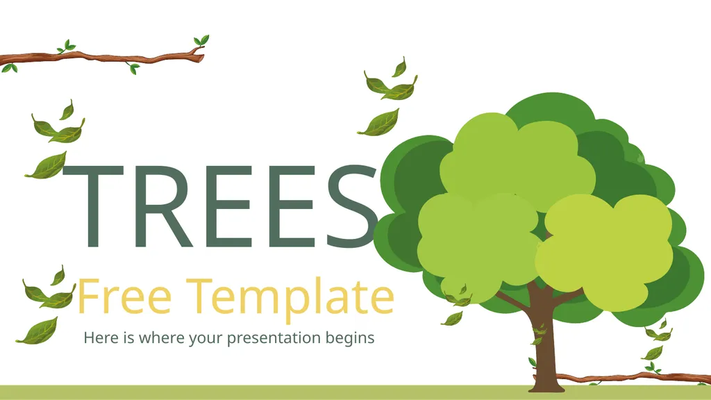 TREES Free Template Here is where your - slide 1 of 50