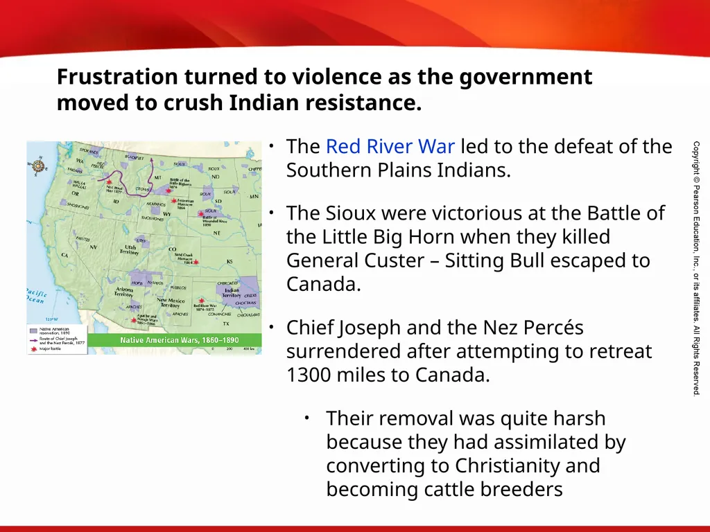 Native American Struggles Terms and People - slide 12 of 15