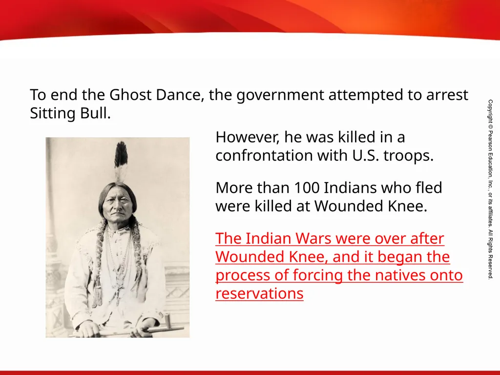 Native American Struggles Terms and People - slide 11 of 15