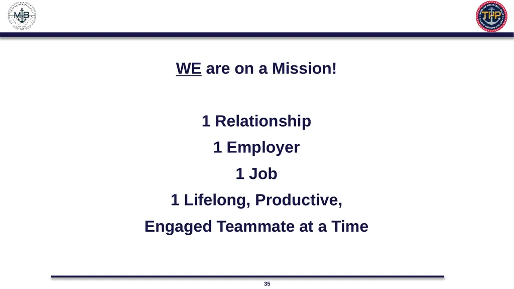 US Navy Talent Pipeline Program “It’s NOT a - slide 35 of 35