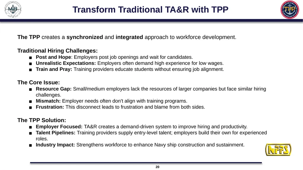 US Navy Talent Pipeline Program “It’s NOT a - slide 20 of 35