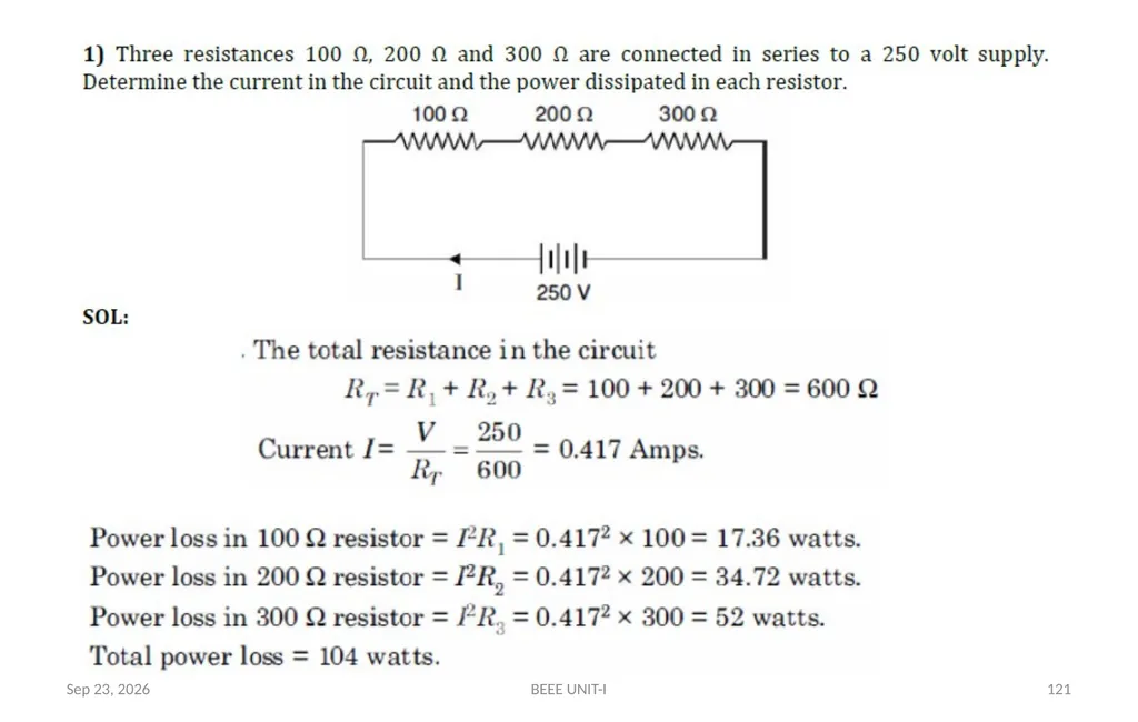 BASIC ELECTRICAL & ELECTRONICS ENGINEERING - slide 121 of 140