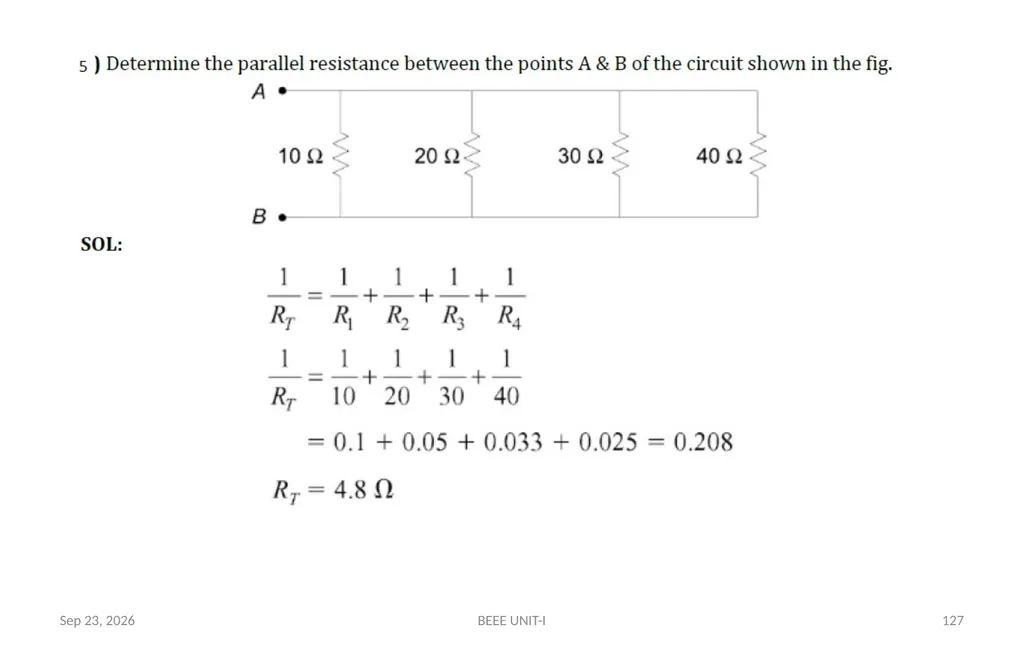 BASIC ELECTRICAL & ELECTRONICS ENGINEERING - slide 127 of 140