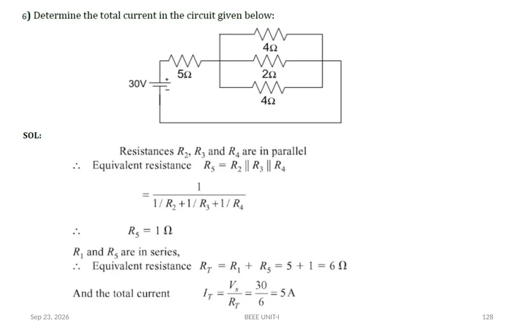 BASIC ELECTRICAL & ELECTRONICS ENGINEERING - slide 128 of 140