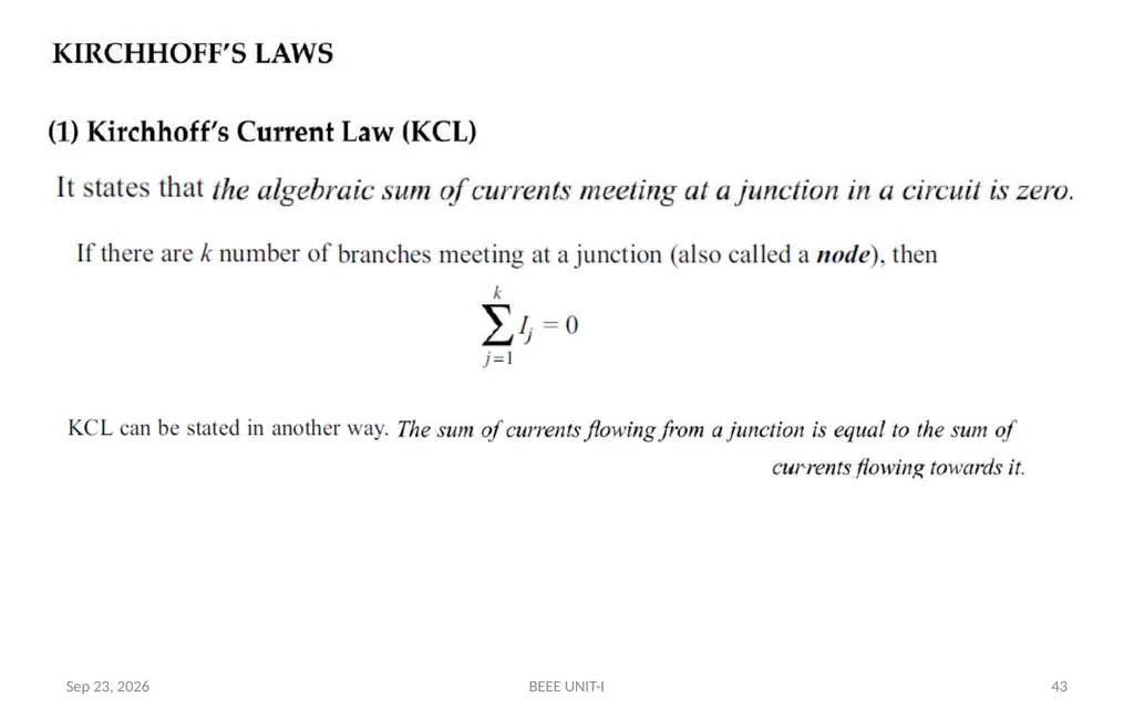 BASIC ELECTRICAL & ELECTRONICS ENGINEERING - slide 43 of 140