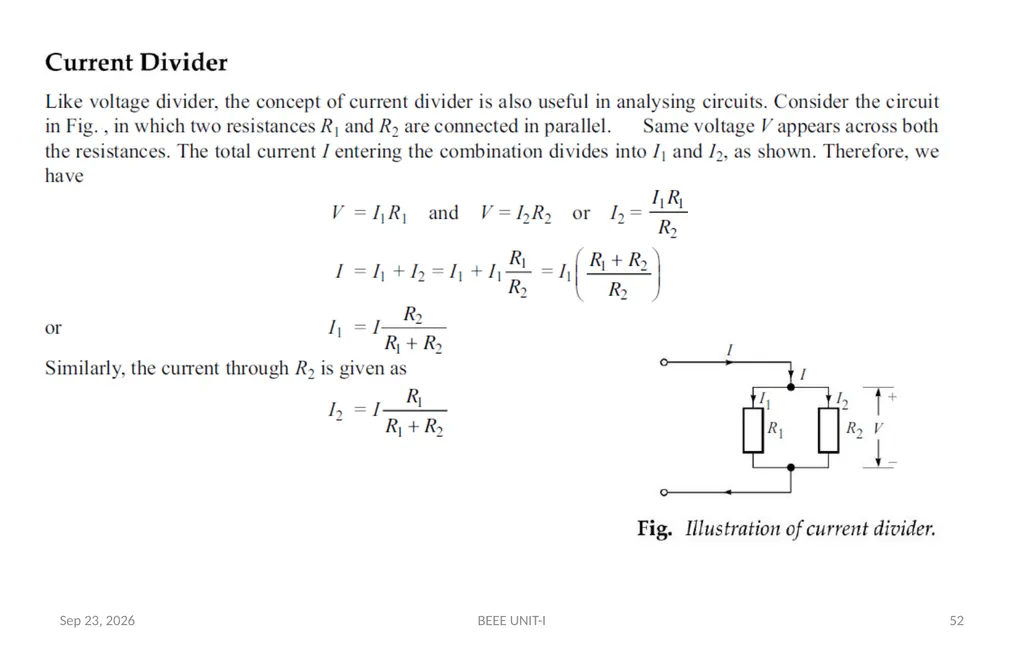 BASIC ELECTRICAL & ELECTRONICS ENGINEERING - slide 52 of 140