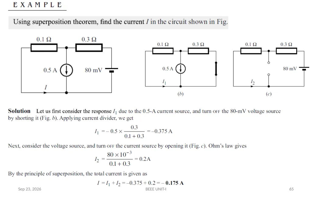 BASIC ELECTRICAL & ELECTRONICS ENGINEERING - slide 65 of 140