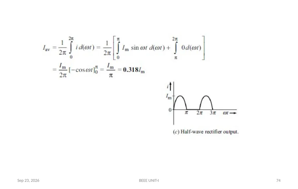 BASIC ELECTRICAL & ELECTRONICS ENGINEERING - slide 74 of 140