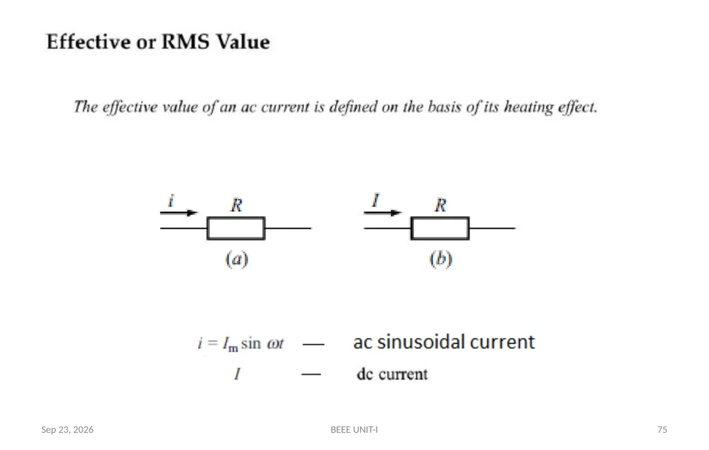 BASIC ELECTRICAL & ELECTRONICS ENGINEERING - slide 75 of 140