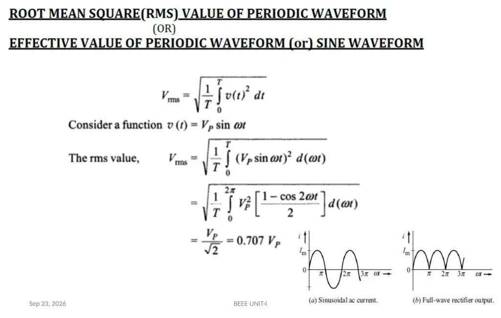BASIC ELECTRICAL & ELECTRONICS ENGINEERING - slide 76 of 140