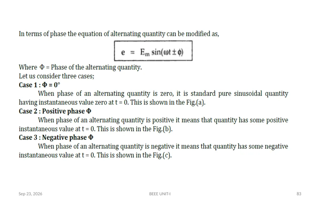 BASIC ELECTRICAL & ELECTRONICS ENGINEERING - slide 83 of 140
