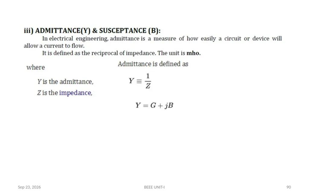 BASIC ELECTRICAL & ELECTRONICS ENGINEERING - slide 90 of 140