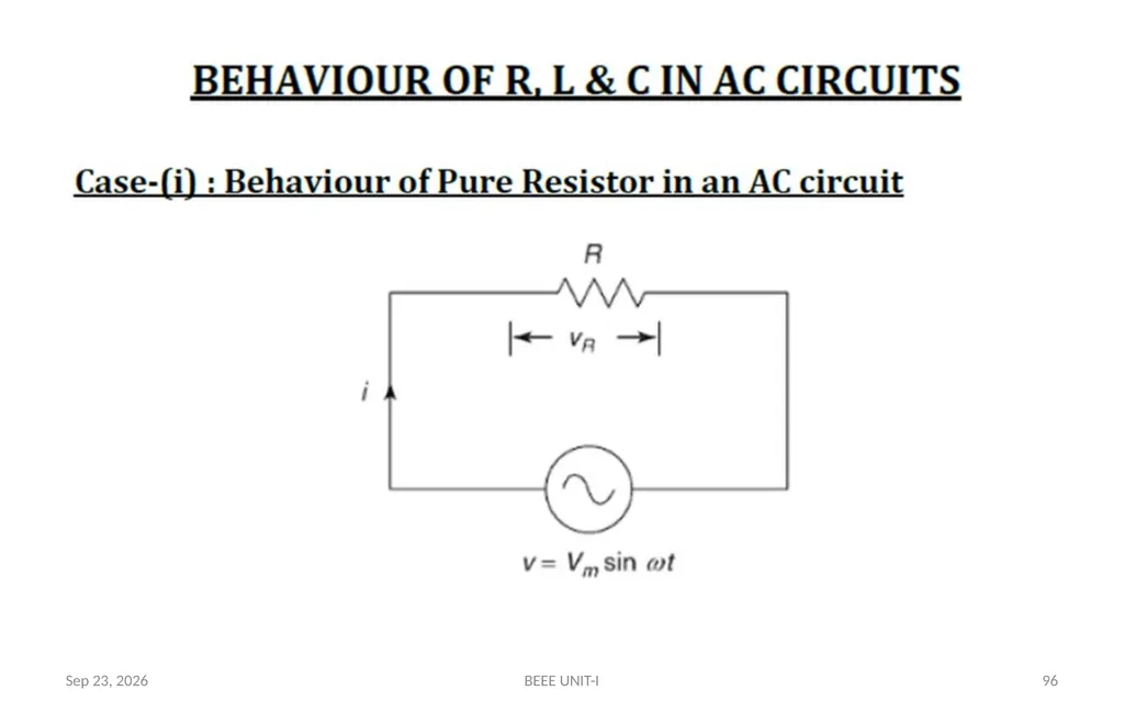 BASIC ELECTRICAL & ELECTRONICS ENGINEERING - slide 96 of 140