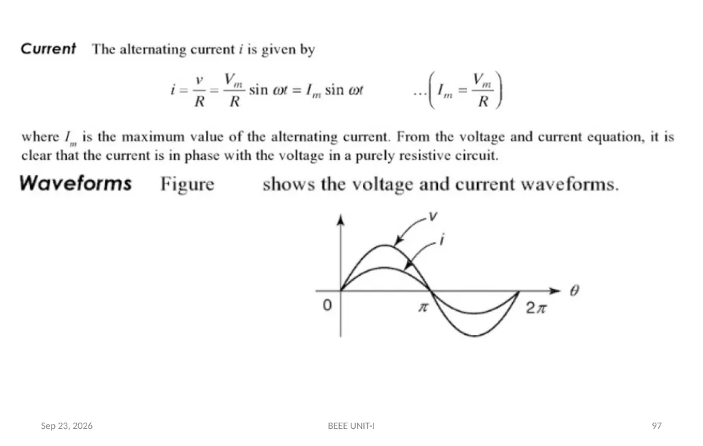 BASIC ELECTRICAL & ELECTRONICS ENGINEERING - slide 97 of 140