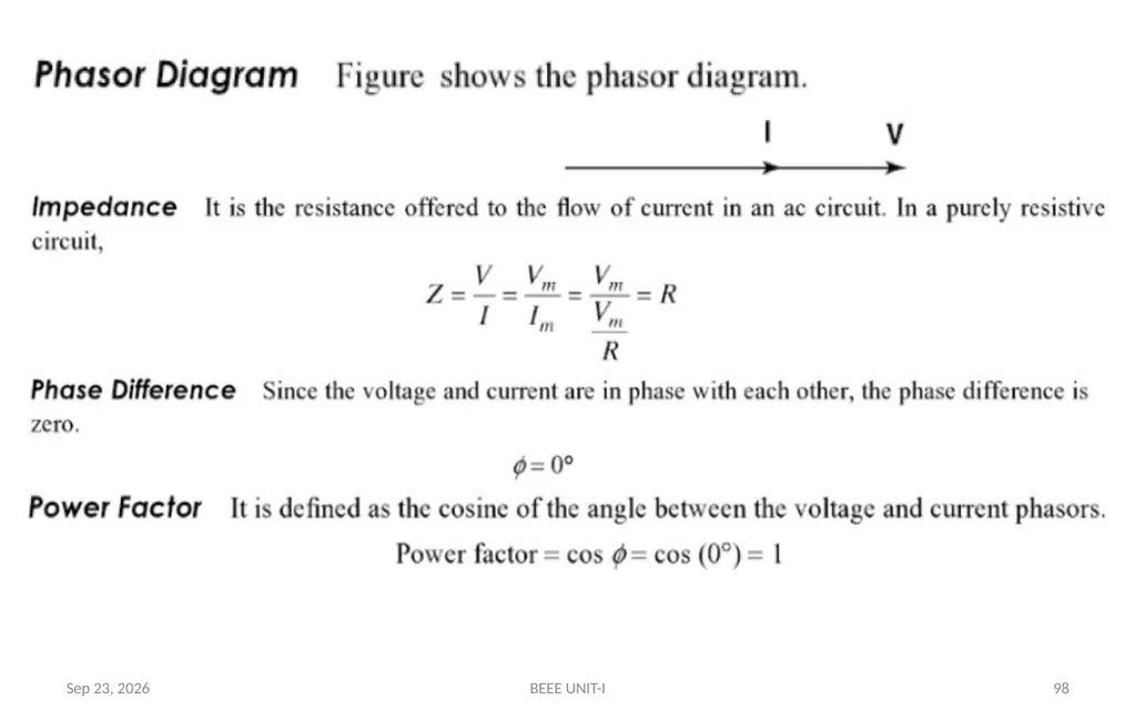 BASIC ELECTRICAL & ELECTRONICS ENGINEERING - slide 98 of 140