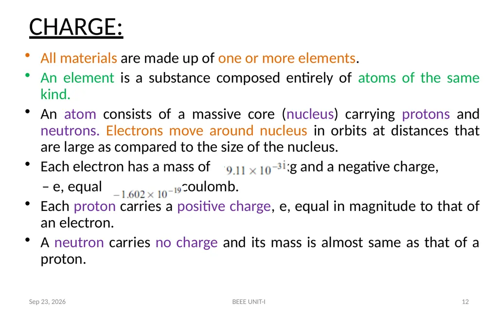 BASIC ELECTRICAL & ELECTRONICS ENGINEERING - slide 12 of 140