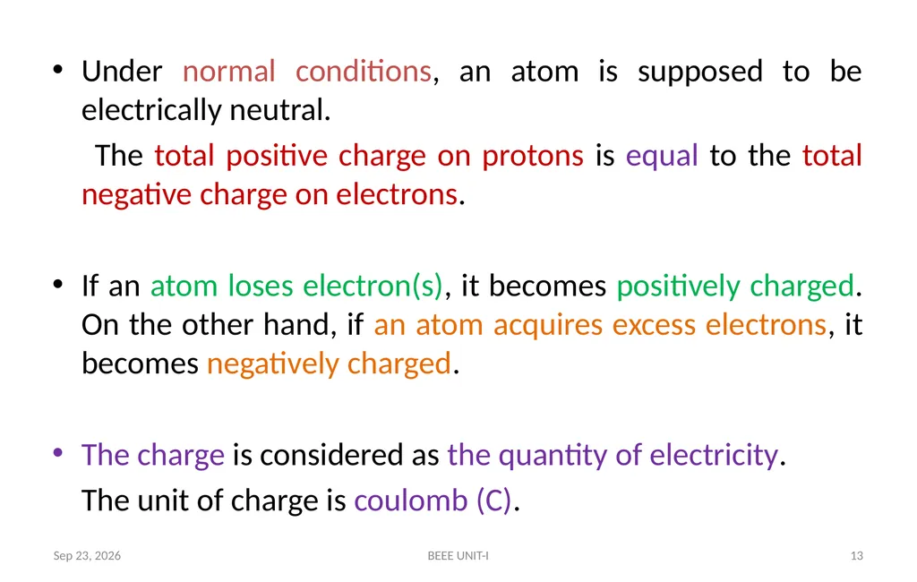 BASIC ELECTRICAL & ELECTRONICS ENGINEERING - slide 13 of 140