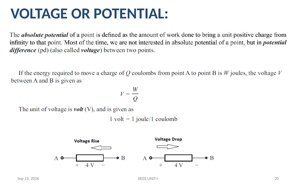 BASIC ELECTRICAL & ELECTRONICS ENGINEERING - slide 20 of 140