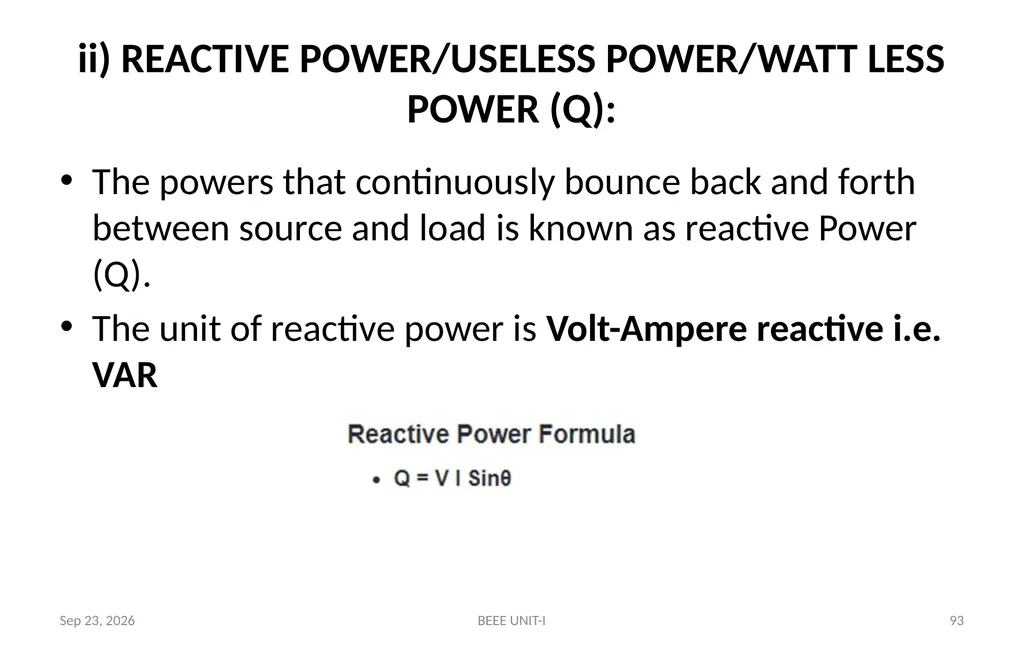 BASIC ELECTRICAL & ELECTRONICS ENGINEERING - slide 93 of 140
