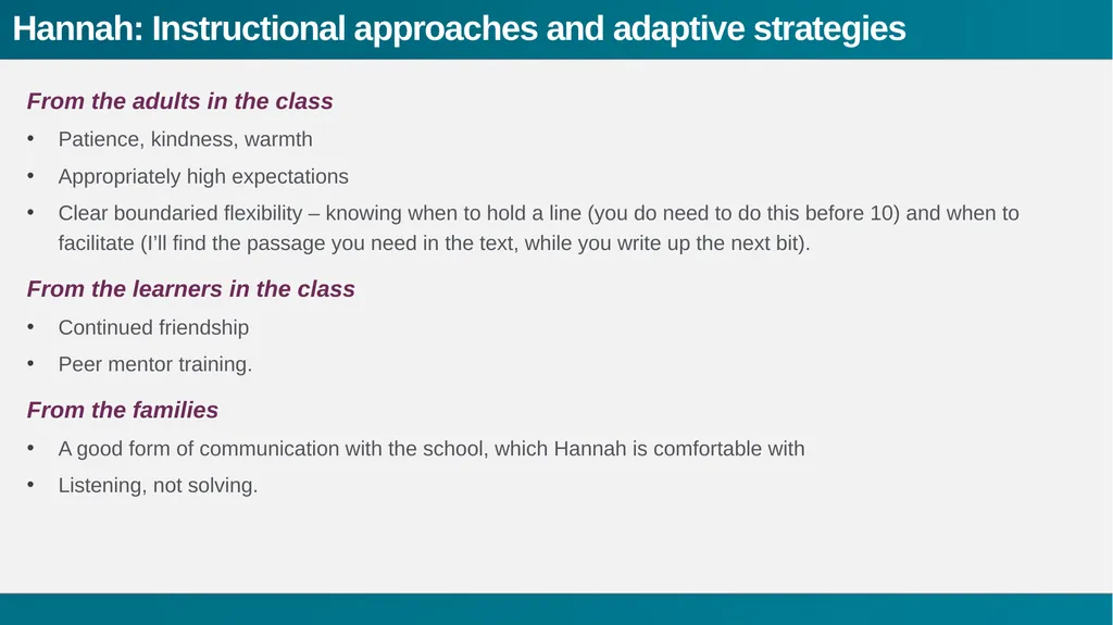 Sharing expertise A range of noticing; - slide 6 of 36