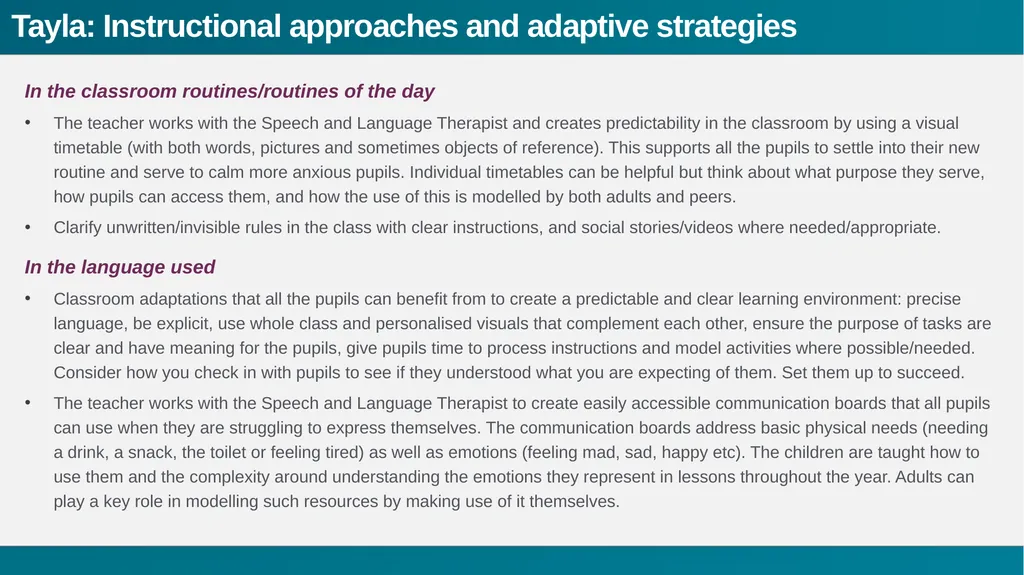 Sharing expertise A range of noticing; - slide 24 of 36
