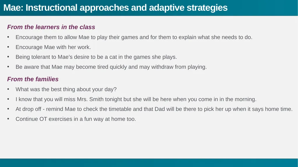 Sharing expertise A range of noticing; - slide 12 of 36
