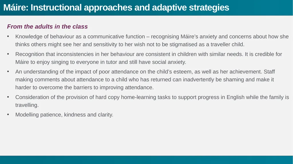 Sharing expertise A range of noticing; - slide 19 of 36