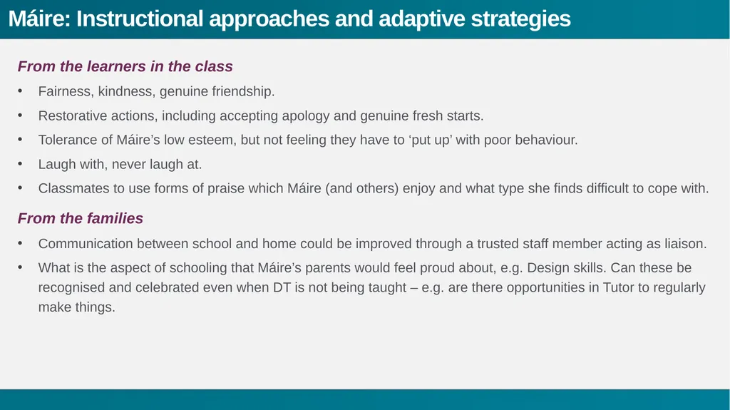 Sharing expertise A range of noticing; - slide 20 of 36