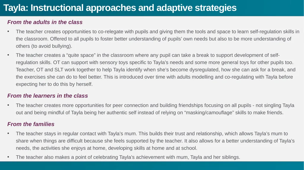 Sharing expertise A range of noticing; - slide 27 of 36