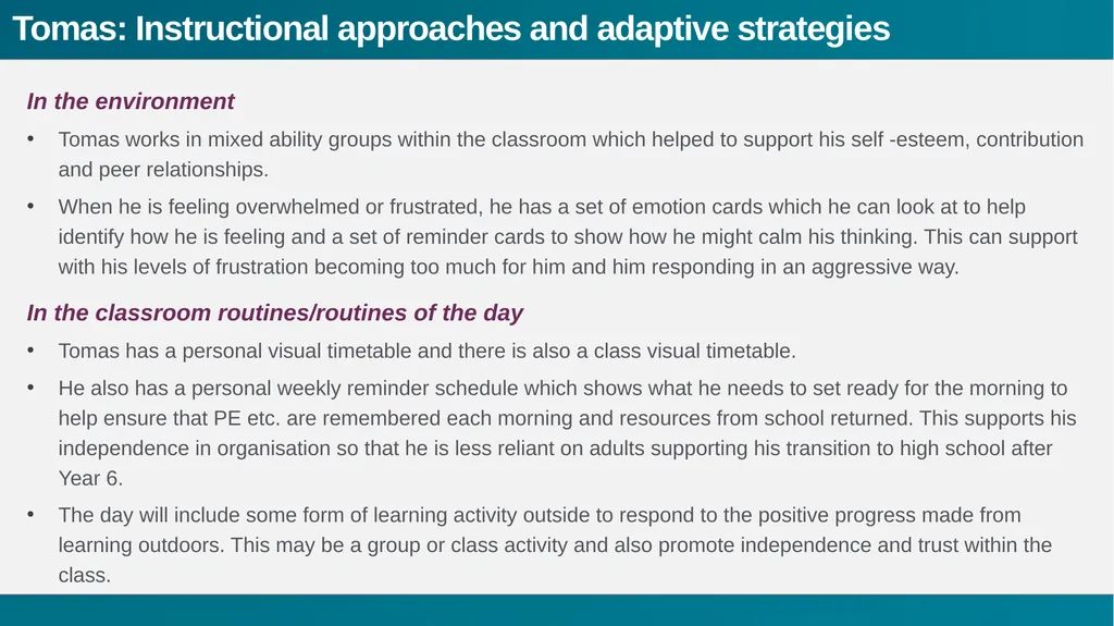Sharing expertise A range of noticing; - slide 30 of 36