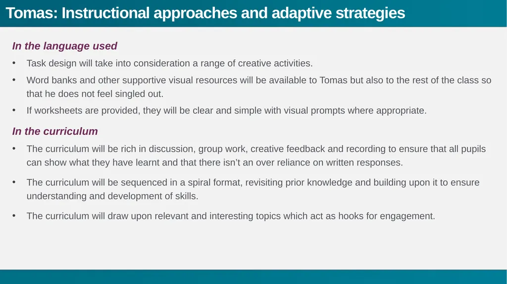 Sharing expertise A range of noticing; - slide 31 of 36