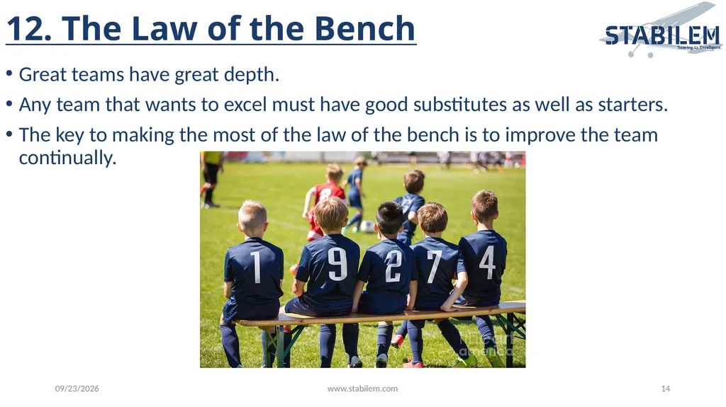 17 Irrefutable Laws of Teamwork By John Maxwell - slide 14 of 20