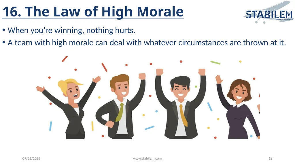 17 Irrefutable Laws of Teamwork By John Maxwell - slide 18 of 20