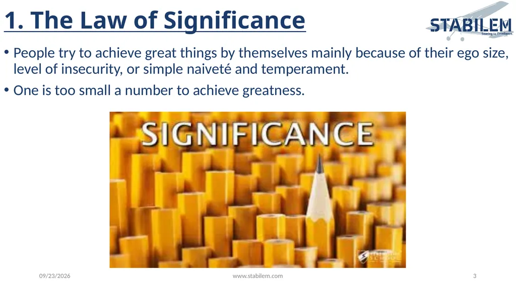 17 Irrefutable Laws of Teamwork By John Maxwell - slide 3 of 20